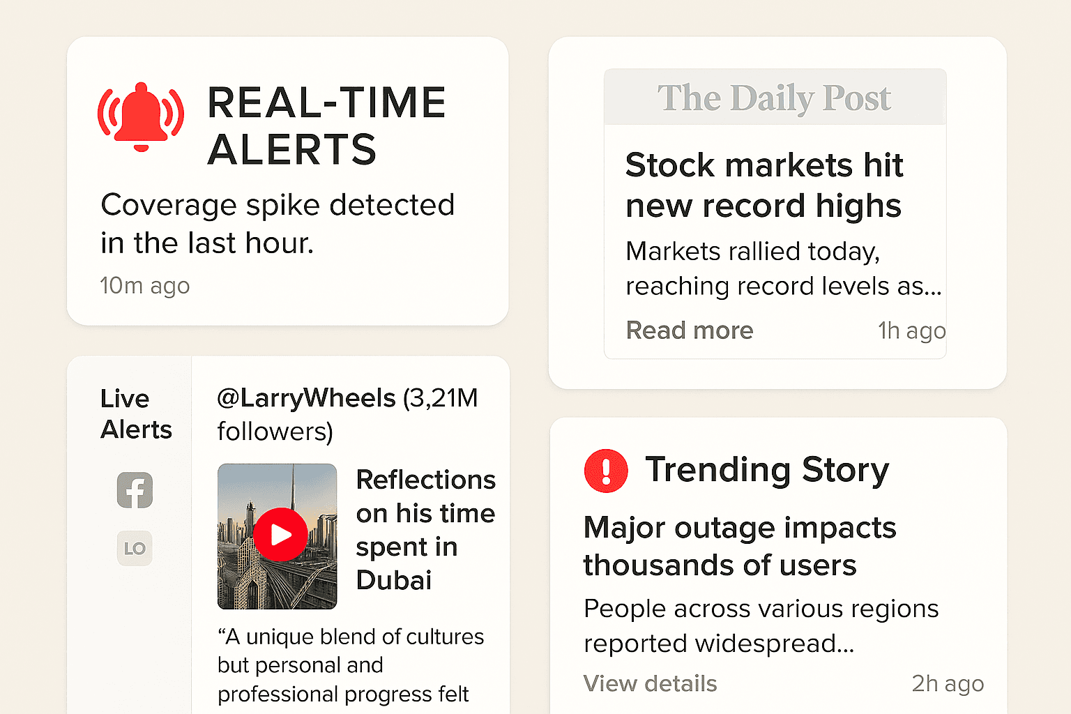 Realtime alerts